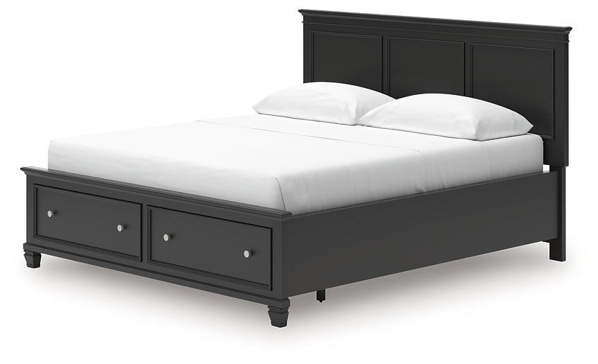 Lanolee California King Panel Storage Bed