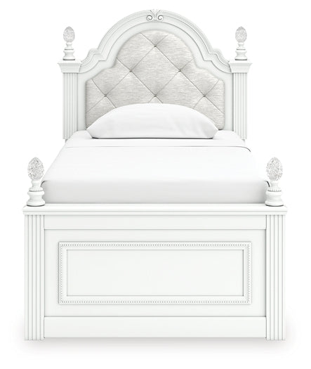 Kozlani Twin Upholstered Panel Bed